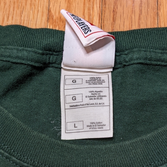 NFL Brett Farve Quarterback Record Shirt Green Bay Packers Large Men's Football - Picture 8 of 13